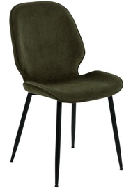 Ēdamistabas krēsls Femke 93207 93207, olīvzaļa/melna, 57.5 cm x 47.5 cm x 85 cm
