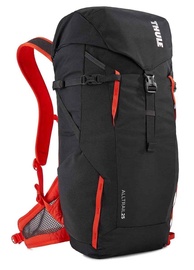 Turistinė kuprinė Thule AllTrail Obsidian, juoda/raudona, 25 l