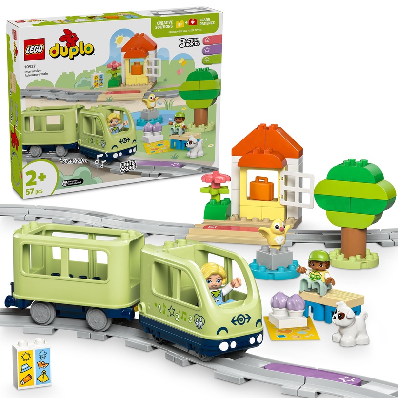 Konstruktor LEGO® Duplo Interaktiivse seikluse rong 10427, 57 tk