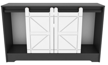 TV-laud Kalune Design Ahris, valge/hall, 35 cm x 140 cm x 85 cm