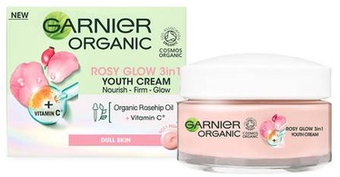 Sejas krēms Garnier Bio Rosy Glow 3in1, 50 ml, sievietēm
