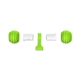 Игрушка для собаки Doggy Village Rolling Bone Spare Parts, белый/зеленый