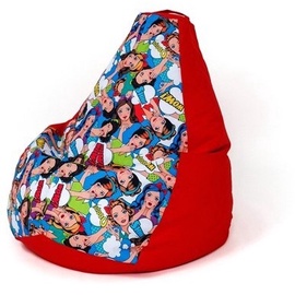 Sēžammaiss Go Gift Pear XXL PUFGGFSAK0009, sarkana/daudzkrāsaina