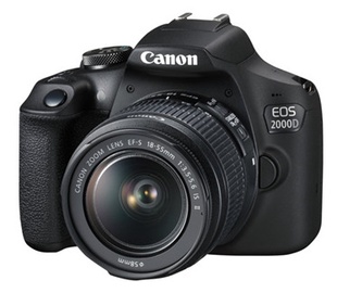 Peegelfotoaparaat Canon EOS EOS 2000D + EF-S18-55mm IS + LP-E10
