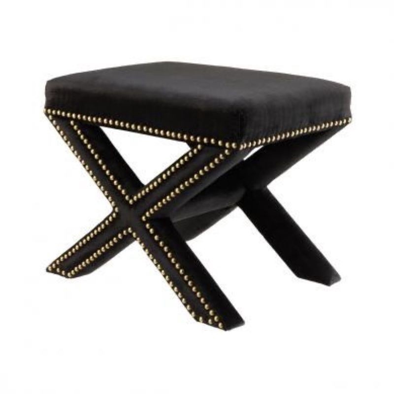 Пуф Kalune Design Pelona Capraz 60, золотой/черный, 40 см x 40 см x 60 см