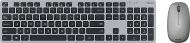 Комплект клавиатуры и мыши Asus W5000 EN, серый, беспроводная