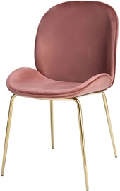 Стул Kayoom Charlize 110, 59 cm x 47 cm x 87 cm, 2 pcs., латунный/розовый (поврежденная упаковка)/01