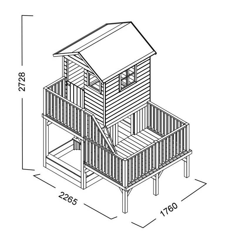 Puidust maja lastele "Meekärg" 4IQ, 2.9 m²