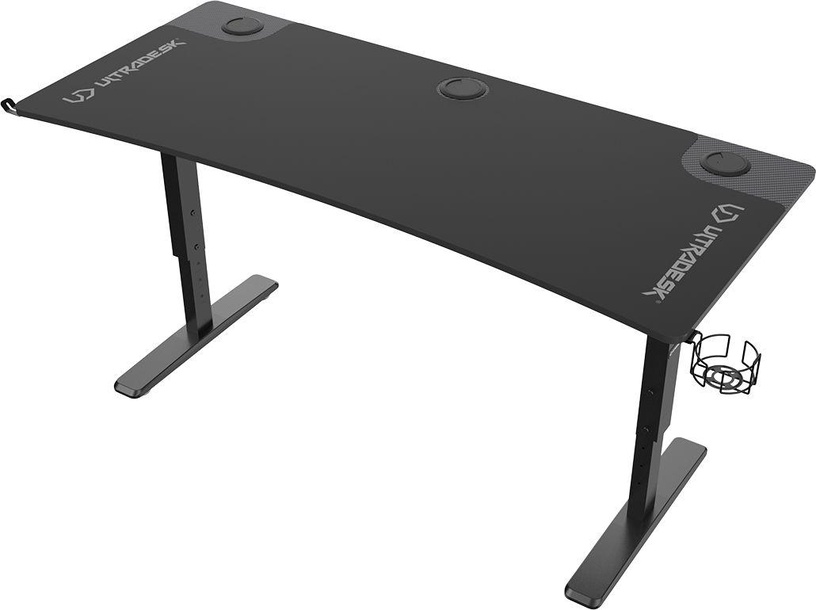 Spēļu galds regulējams augstums Ultradesk Cruiser, melna