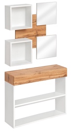 Комплект мебели для прихожей ASM Easy IV, комнатные, белый/дубовый