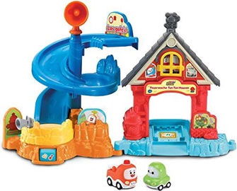 Transporta rotaļlietu komplekts VTech Tut Tut Cory Flitzer Fire Station, daudzkrāsaina