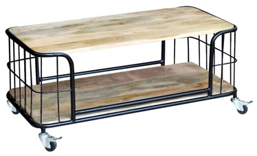 Kafijas galdiņš VLX Solid Mango 243302, brūna, 1000 mm x 500 mm x 350 mm