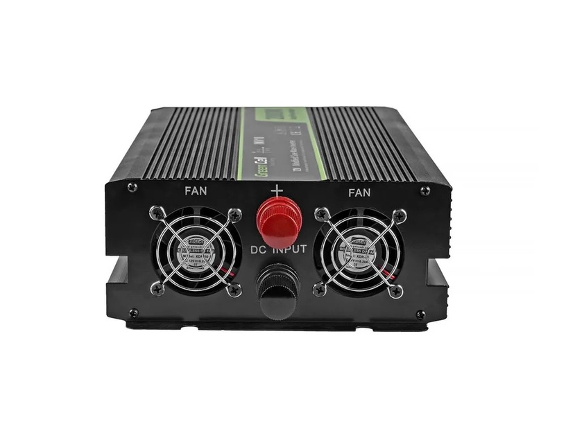 Sprieguma pārveidotājs Green Cell Car Power Inverter, melna, 12 V