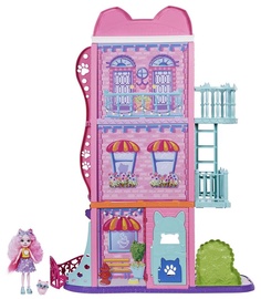 Leļļu māja Enchantimals City Tails Townhouse & Cafe Playset HHC18