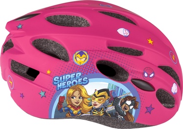 Шлемы велосипедиста детские Disney Avengers, розовый, 520 - 560 мм