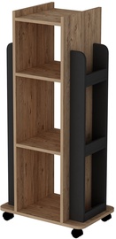Plaukts Kalune Design Marses 550ARN1635, brūna/antracīta, 60 cm x 40 cm x 120 cm
