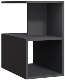 Журнальный столик Kalune Design Larmon Side Table, антрацитовый, 60 см x 36 см x 64 см