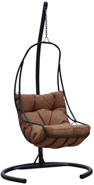 Садовое кресло, напольный Kalune Design Single Swing 561CLR1535, антрацитовый/кремовый