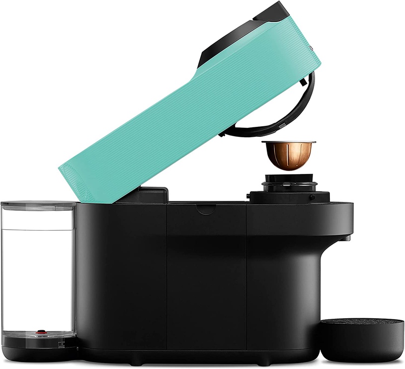 Капсульная кофемашина Krups Nespresso Vertuo Pop XN9204, черный/мятный