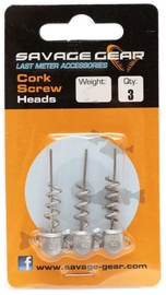 Крючок с грузилом Savage Gear Cork Screw Heads, 5 г, 3 шт.