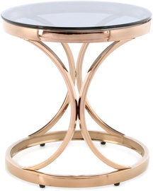 Журнальный столик Kayoom Weyda 125, золотой/розовый/серый, 40 см x 40 см x 42 см