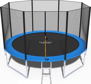 Batuts Funfit, 374 cm, ar drošības tiklu, ar kāpnēm