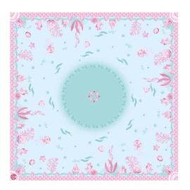 Laudlina ruut Susy Card 10659993, sinine/roosa, 80 x 80 cm