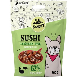 Skanėstas šunims Mr. Bandit Sushi Rabbit&Fish, žuvis/triušiena, 0.5 kg