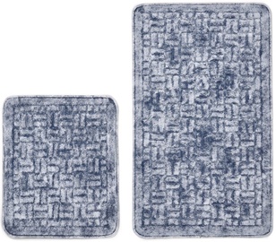 Vannasistabas paklājiņu komplekts Foutastic 394ANR1209, zila, 60 cm x 100 cm