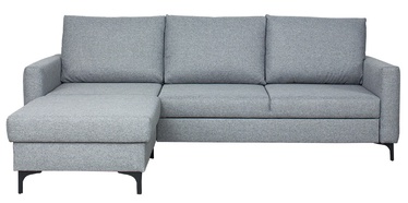 Stūra dīvāns-gulta Bodzio Milano TMIN-G1, pelēka, 239 x 177 cm x 90 cm