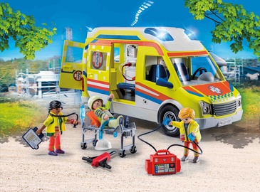 Konstruktor Playmobil City Life Ambulance 71202, plastik