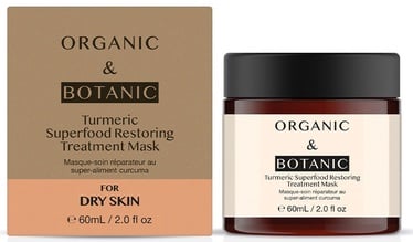 Sejas maska sievietēm Organic & Botanic Turmeric Superfood, 60 ml