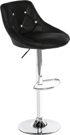 Bāra krēsls OTE Omega OTE-STOLEK-OMEGA-G-CZAR, matēts, melna, 45 cm x 48 cm x 94 - 114 cm