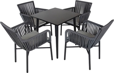 Välimööbli komplekt DM Grill Garden, must/hall, 1-4 istekohta