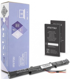 Аккумулятор для ноутбука Mitsu Asus GL752VL, N552VX, 2 Ач, Li-Ion