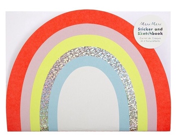 Uzlīme Meri Meri Sticker & Sketchbook Rainbow M187099, daudzkrāsaina