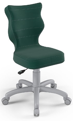 Bērnu krēsls Petit VT05 Size 4, zaļa/pelēka, 37 cm x 77 - 83 cm