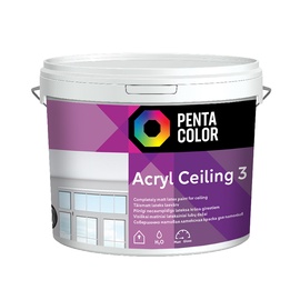Dispersijas krāsa Pentacolor Acryl 3, balta, 3 l