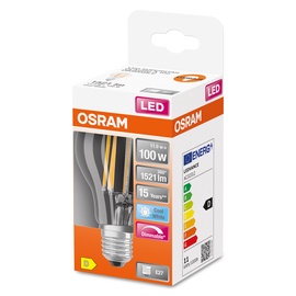 Светодиодная лампочка Osram LED, белый, E27, 12 Вт, 1521 лм