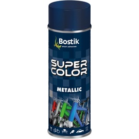 Krāsu aerosoli Bostik Super Color Metallic, dekoratīvie, zils, 0.4 l