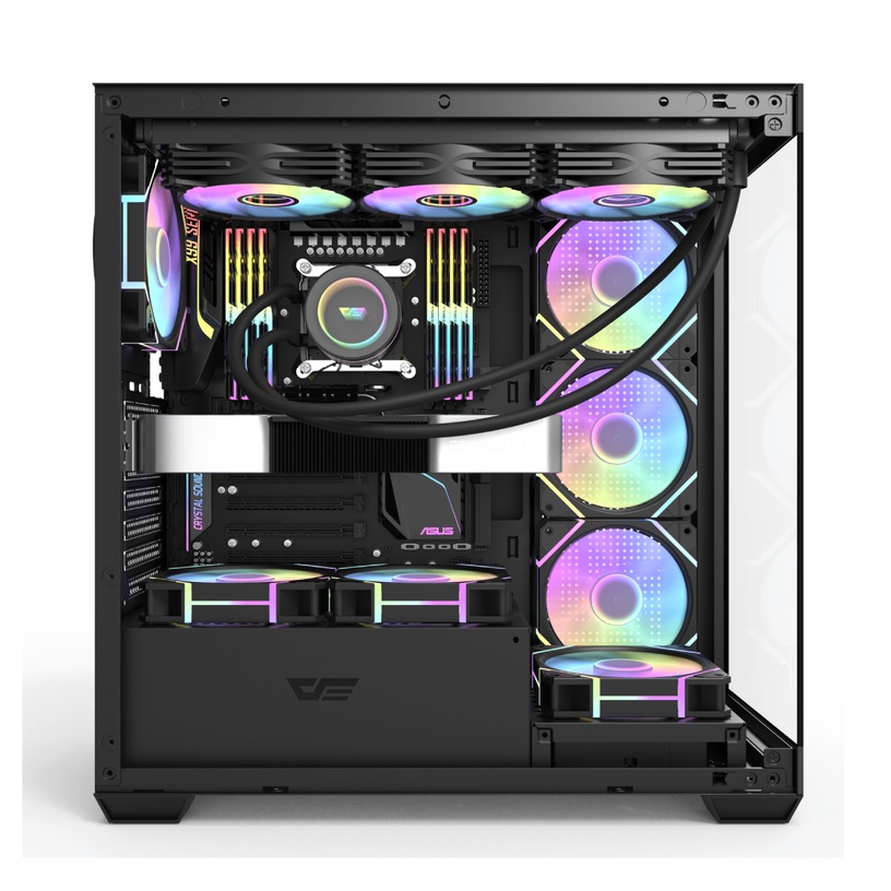 Statsionaarne arvuti Intop DS900 Black AMD Ryzen 7 7700X, Nvidia GeForce RTX4060Ti, 32 GB, 3 TB