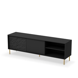 TV-laud Bullet Rtv-1, must, 180 cm x 41 cm x 58 cm