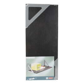 Plaukts Dolle Triangolo, melna/pelēka, 80 x 25 cm x 1.9 cm