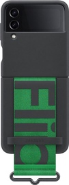 Чехол Samsung Silicone Cover with Strap, Samsung Galaxy Flip 4, черный