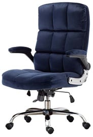 Biroja krēsls Domoletti 3288, 52 x 53 x 106 - 116 cm, zila/tumši zila