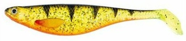 Резиновая рыбка Jaxon Intensa Hegemon 1219104, 9 см, черный/желтый/oранжевый