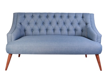 Dīvāns Hanah Home Lamont, zila/gaiši zila, 74 x 140 cm x 80 cm