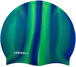 Ujumismüts Crowell Multi Flame, sinine/roheline