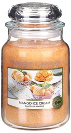 Žvakė, aromatinė Yankee Candle Mango Ice Cream, 110 - 150 h, 623 g, 168 mm x 107 mm