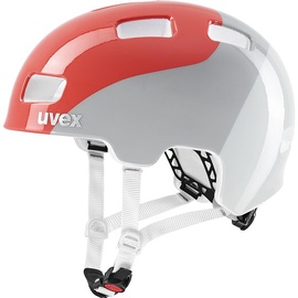 Skrituļslidotāja ķivere Uvex 4, 55-58 cm, oranža/pelēka
